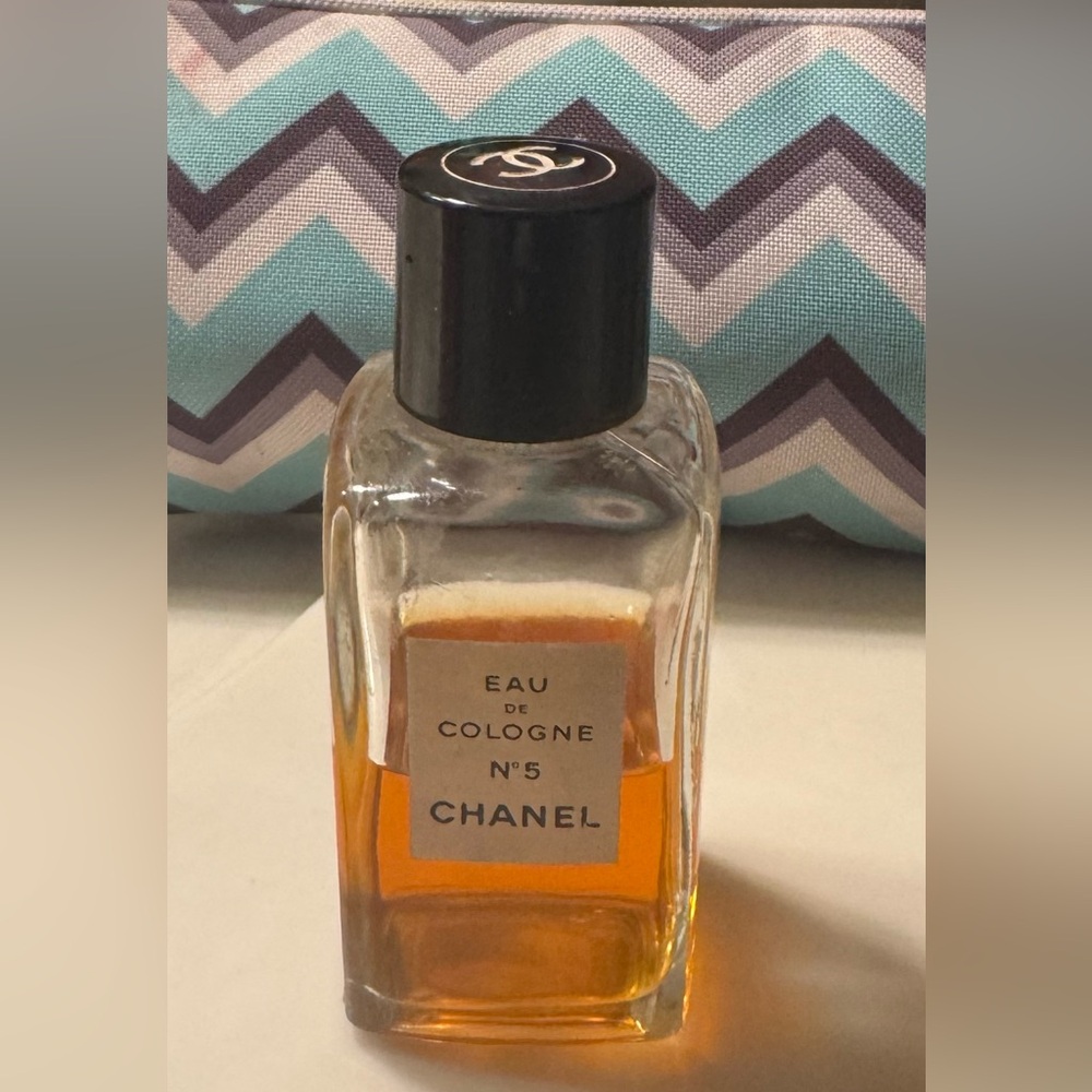 Chanel number 5 eau de cologne half full
